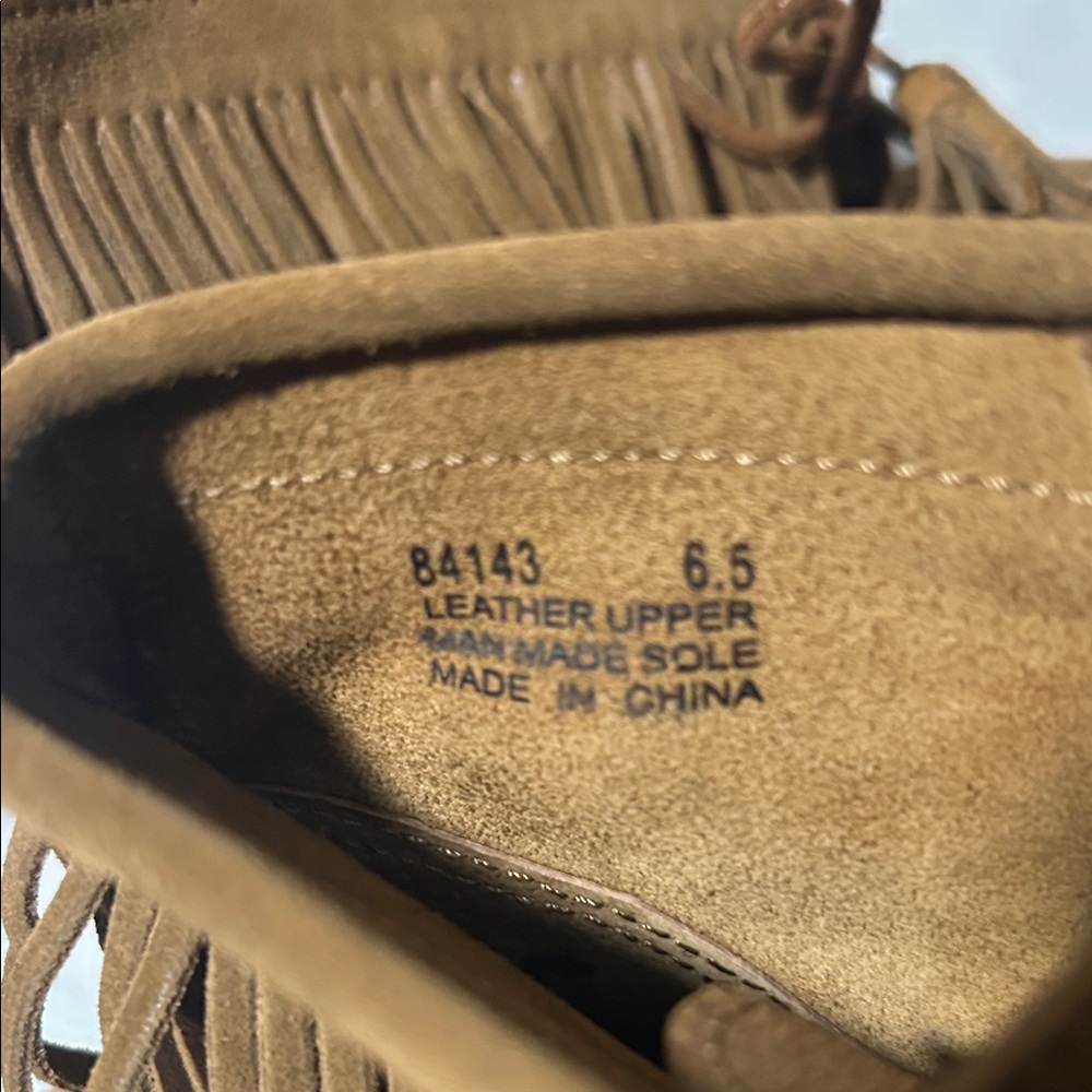 Minnetonka Ankle Suede Moccasin Boots - Picture 6 of 9